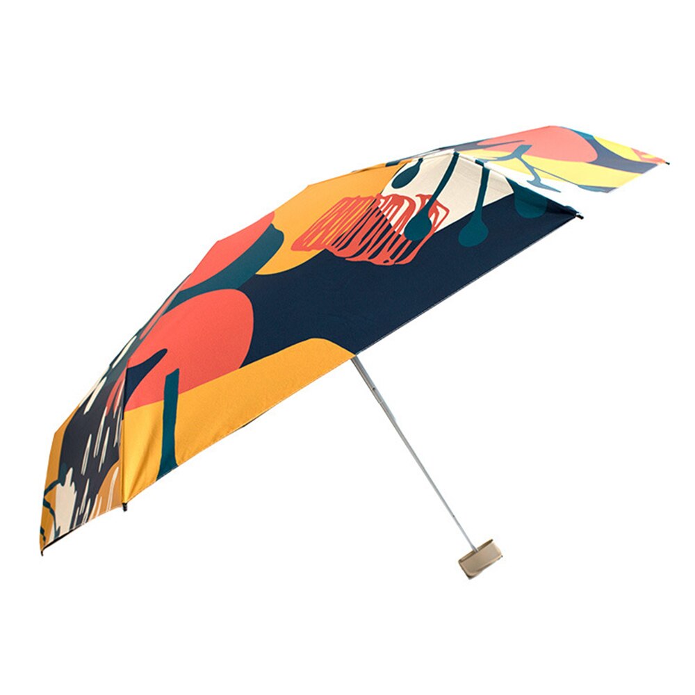 Piatto Mini Pioggia Donna Protezione Uv Ombrellone Ragazze Ombrelli Antivento 6K Viaggio Ombrello Portatile Colorato UPF50 +