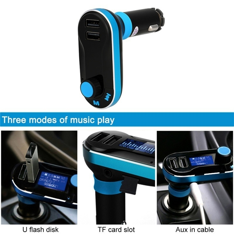 MP3 Player FM Transmitter Bluetooth AUX Audio Music Adapter Hands-free Car Charger