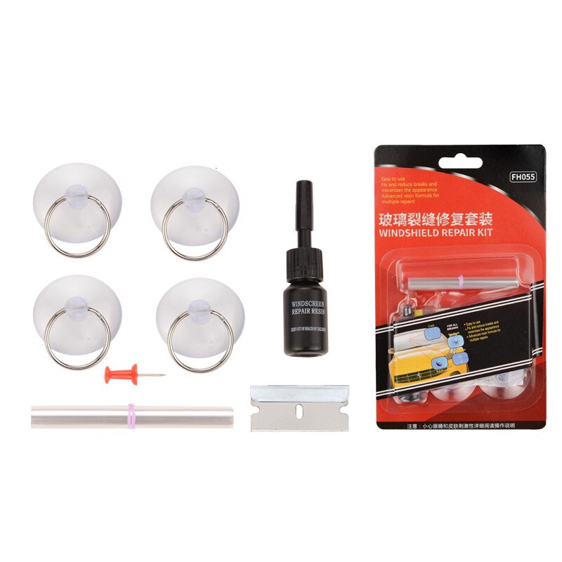 Car Windshield Repair Kit Glass Windscreen Restore Repairing Tools Set Big Chip Crack Repairing Car Auto Kit car accessories: A Set