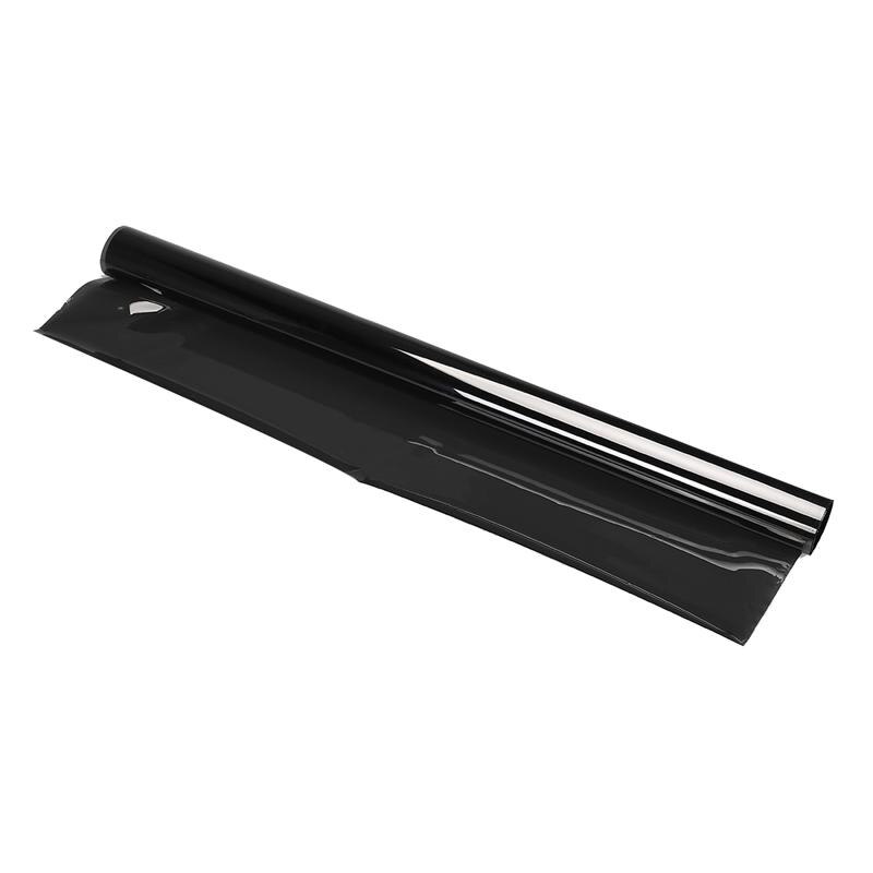 Película opaca para ventana de coche y furgoneta, protección solar Universal, color negro oscuro, 75CM x 6M, Reducción de calor deslumbrante de privacidad