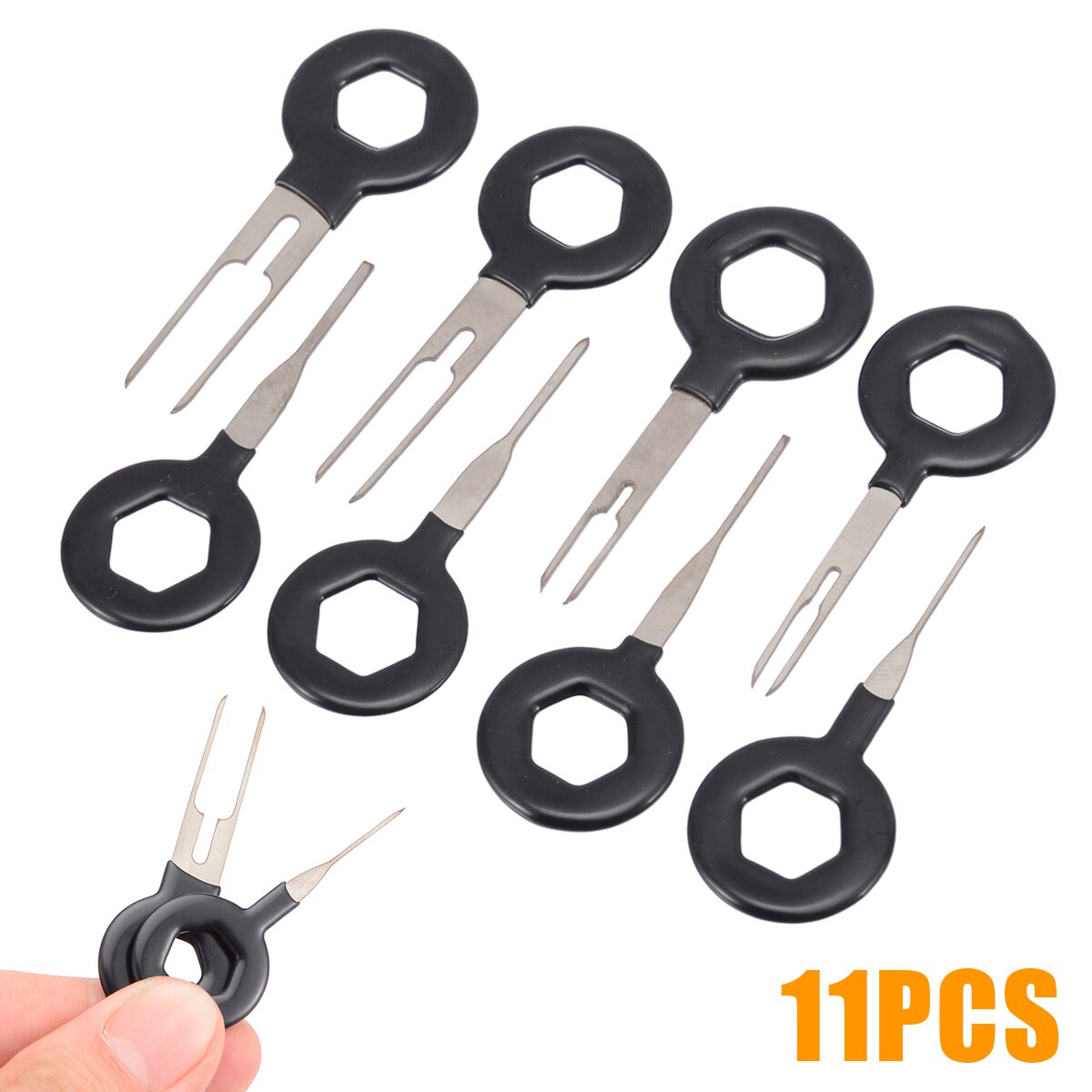 11Pcs Terminal Removal Tool Key Pin Wire Crimp Connector Pin Extractor Kit Voor Auto Elektrische Key Tool set
