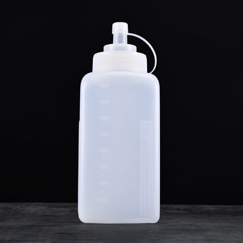 800ml Squeeze Bottle Jam Tomato Salad Sauce Dispenser Condiment Dressing Ketchup Jam Bottles Kitchen Accessories
