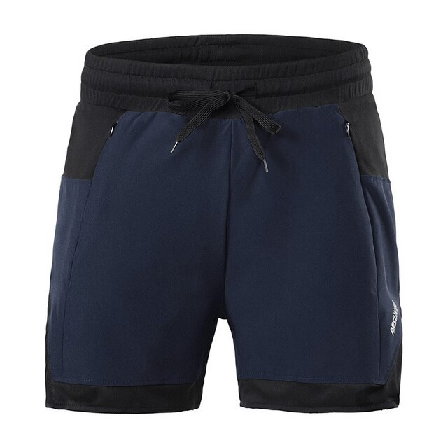 ARSUXEO männer Lauf kurze Hose draussen-Sport Joggen 2 in 1 kurze Hose mit Liner Fitnessstudio Ausbildung ÜSpund kurze Hose schnell trocken atmungsaktiv: tief Blau / XXL