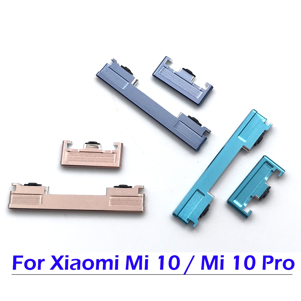 Power Button Key Voor Xiaomi Mi 10 Pro Volume Knop Side Key Flex Vervanging