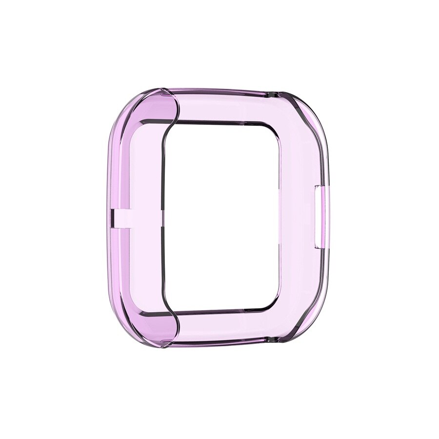 FIFATA Protective Shell For Fitbit Versa 2 Case Smart Watch Screen Protector TPU Cover For Versa2 Protection Frame Accessories: Purple 2