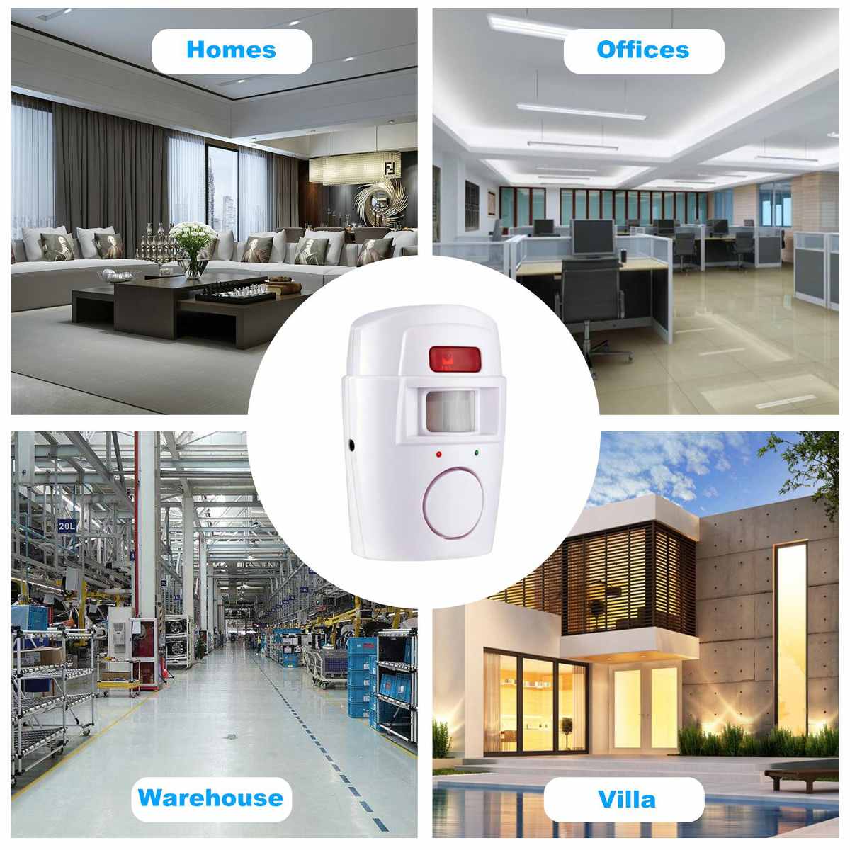 105dB Alarm Monitor Home System IR Infrarot Motion Sensor Alarm Sicherheit Detektor Drahtlose Alarm system + 2 remote controller