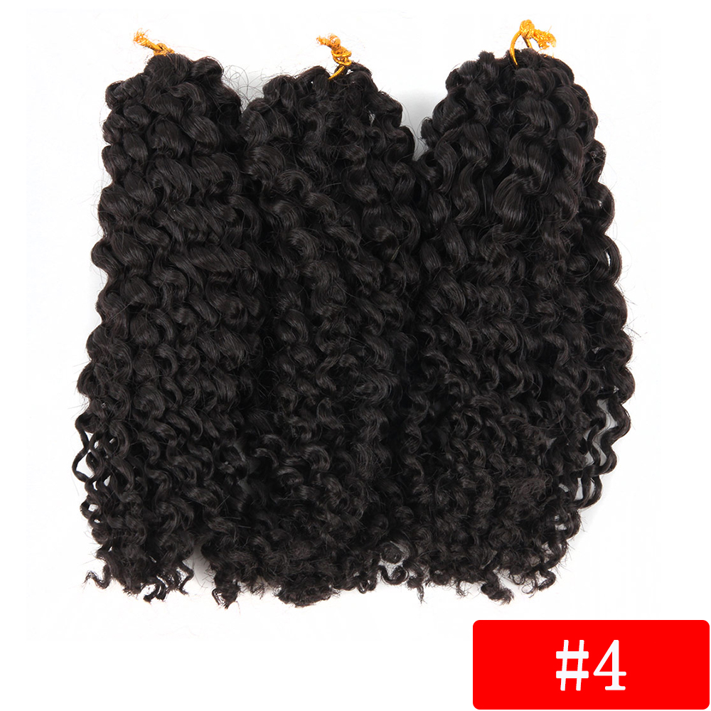 8 Inches 3 Stks/pak 60 Strengen Marley Vlechten Afro Kinky Gehaakte Vlechten Synthetische Vlechten Hair Extensions Voor Vrouwen: #4