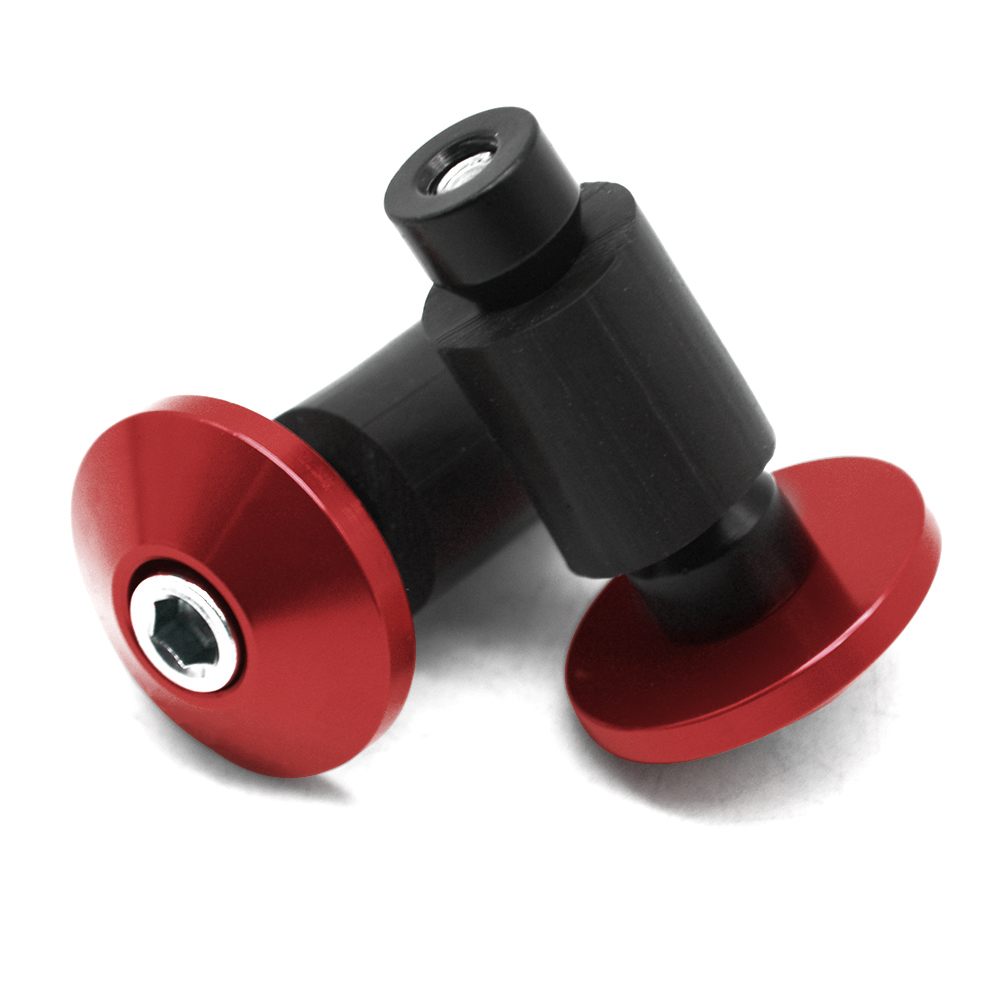 Universal Motorcycle Handlebar CNC Handle Bars Ends Hand Grips For YAMAHA Virago 535 Honda Shadow 600 VTX 1300 Rebel Kawasaki: Red