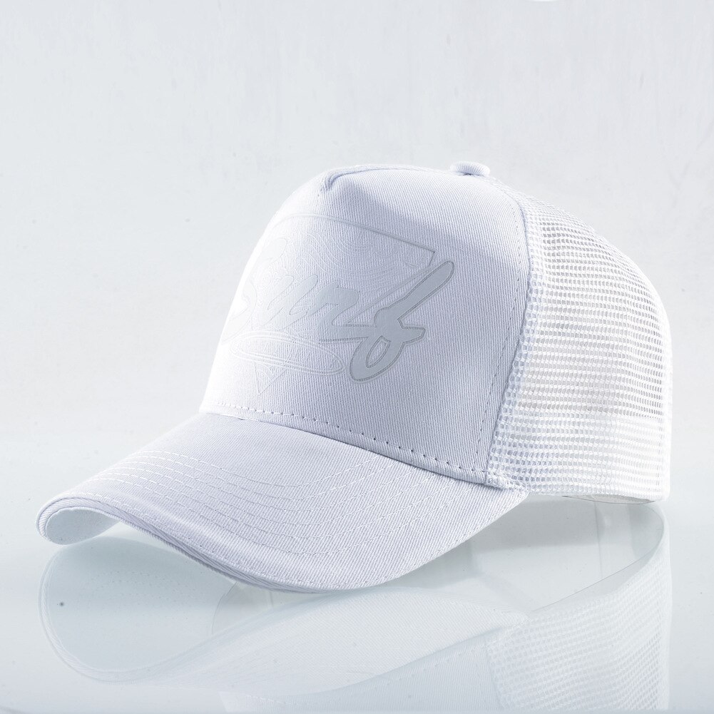 Trucker Hat Style Lettered Baseball Cap Men Outdoor Breathable Sports Cap Female Summer Sun Protection Sunbonnet Casquette: White