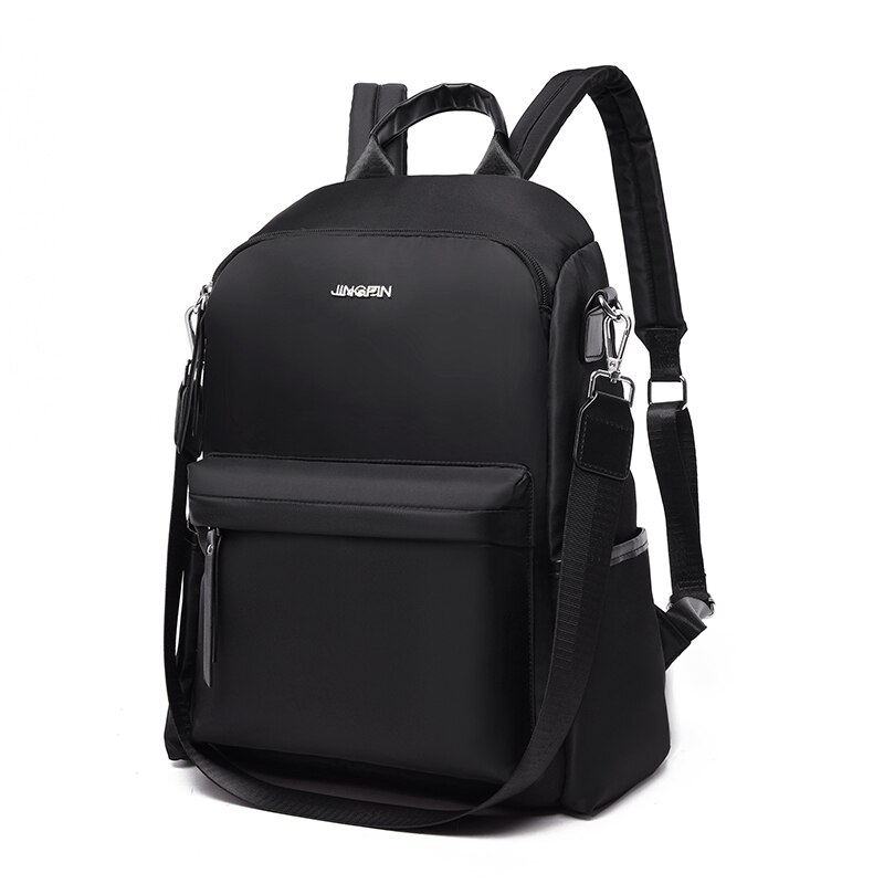 Ultralight Waterproof Laptop Backpack 13.3 14 15 15.6 inch For Women Men Anti Theft Backpacks Student Bag USB Charge: Black / 15.6-inch