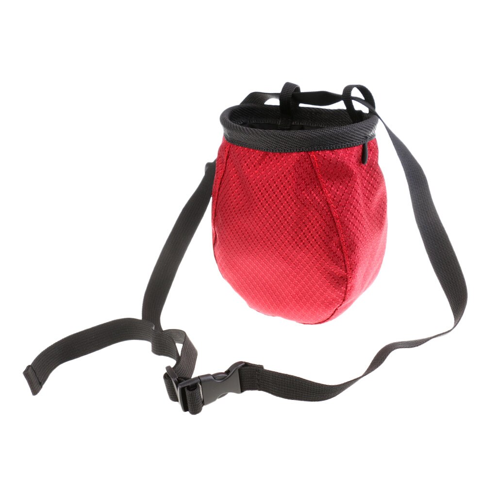 Kridt taske pose til klatring klatring gymnastik vægtløftning med taljebælte gymnastik klatring kajak sejlads: Rød