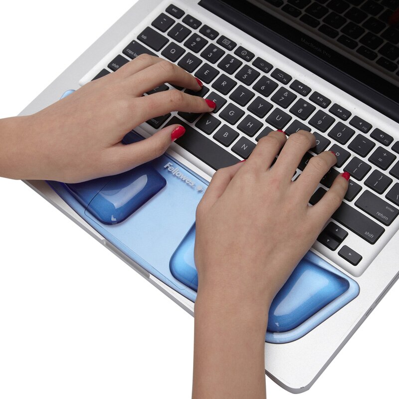 Comfortable Keyboard Wrist Rest Pad Soft Silicon Hand Rest Soft Mouse Pads For Office Use Gaming Mechanical Keyboard Blue 2 Size