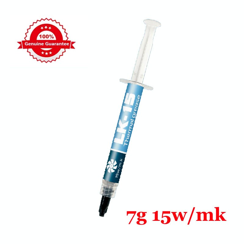 15W/mk LK-15 2g 5g High End Thermal Grease for gaming computers overclock CPU GPU Chipset notebook Cooling Paste: 7g / 15w
