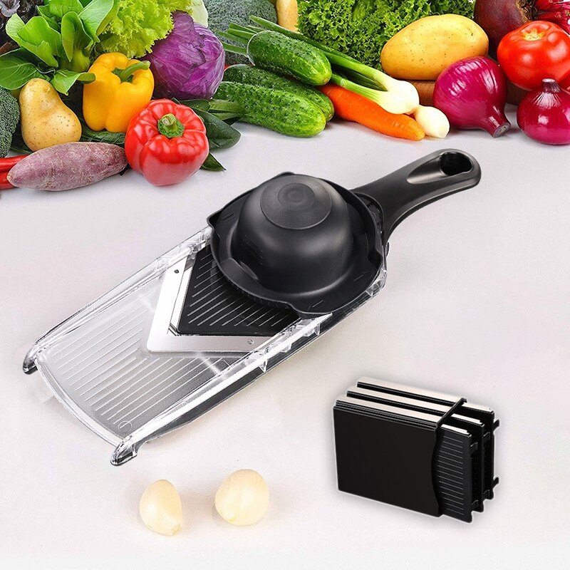 Ssgp handzame, verstelbare dikte groente v snijder rasp salade hulpmiddel, perfect voor salade en alle groenten