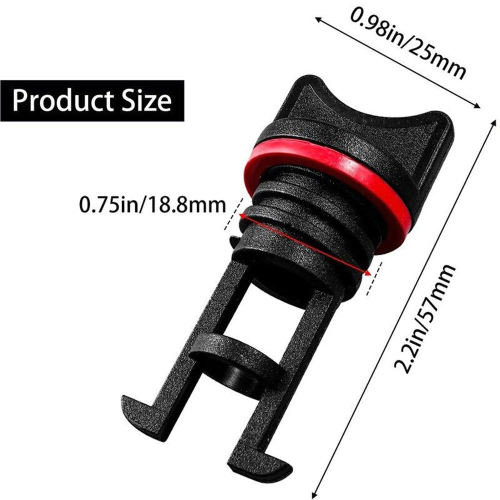 Nylon Boat Drain Plug Replacement for Marine Yacht Raft with 19mm Coarse Thread Standard Size Drain Bung Kayak Canoe Accessories