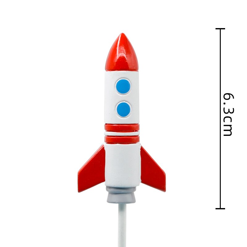 Universo stelle razzo astronauta luna buon compleanno lettera decorazione Cake Topper Dessert per la festa dei bambini regali adorabili per bambini: A8