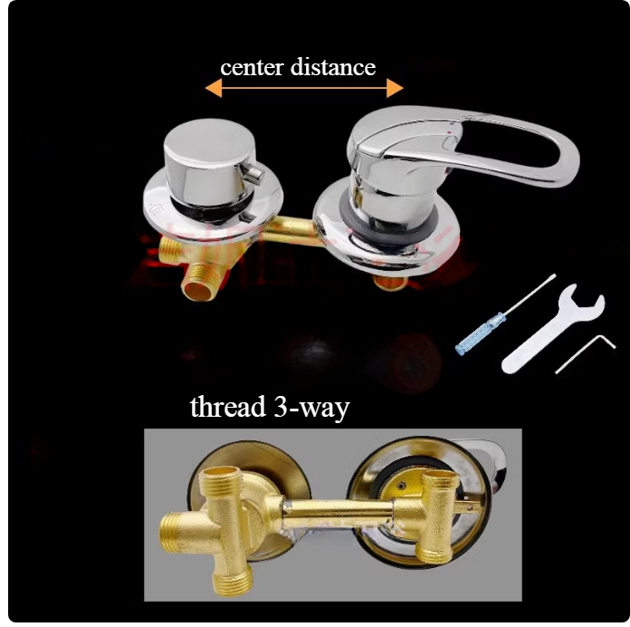 2/3/4Way Bath faucet water mixing valve switch Shower Switch Control Faucet Mixer Shower Cabin Accessories Valve Diverter Tap: PURPLE / 36mm