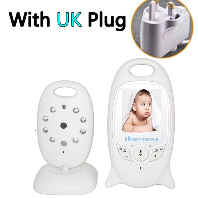 Vb601 2,4g Säugling Krankenschwester Orgel kabellos Video Baby Monitor Sicherheit Kamera 2 Weg Sprechen NightVision LED Temperatur Überwachung: UK Stecker