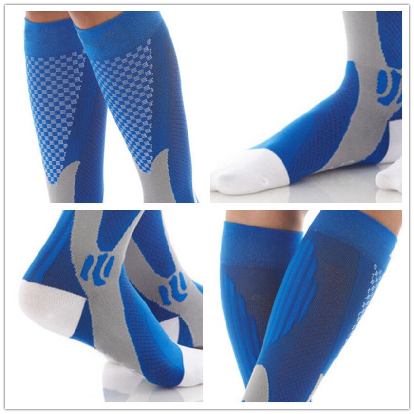 Mountainskin Men's Pressure Socks Outdoor Sport Anti-swelling Elastic Force Hiking Football Running Male Middle Tube Socks VK152