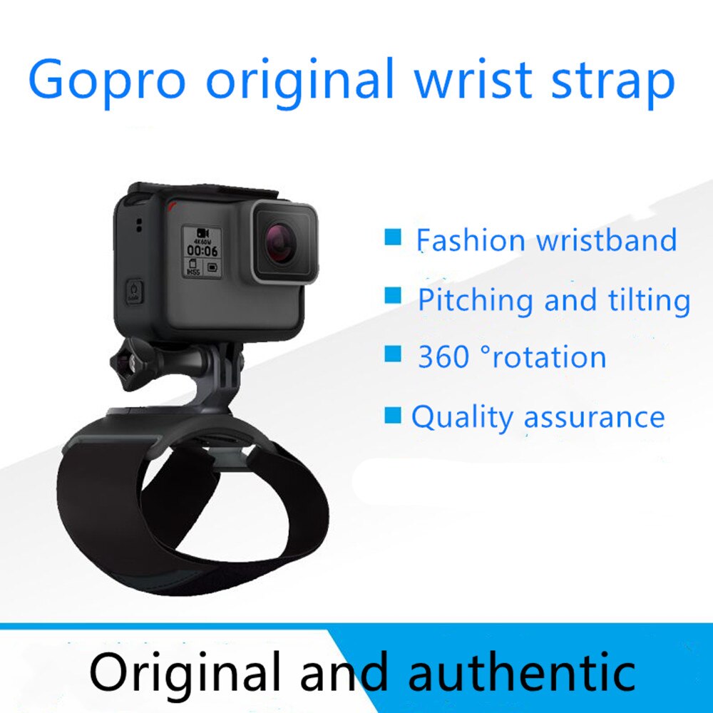 Correa de muñeca original GoPro con accesorios originales para buceo, ciclismo, salto extremo de paracaídas para GoPro hero3 4 5 6 7