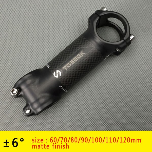 Alumiini hiilikuitu polkupyörän varsi tie maastopyörän varsi mtb 6/ 17 astetta 31.8 * 60/70/80/90/100 /110/120mm bicicleta osat: 6 astetta 70mm