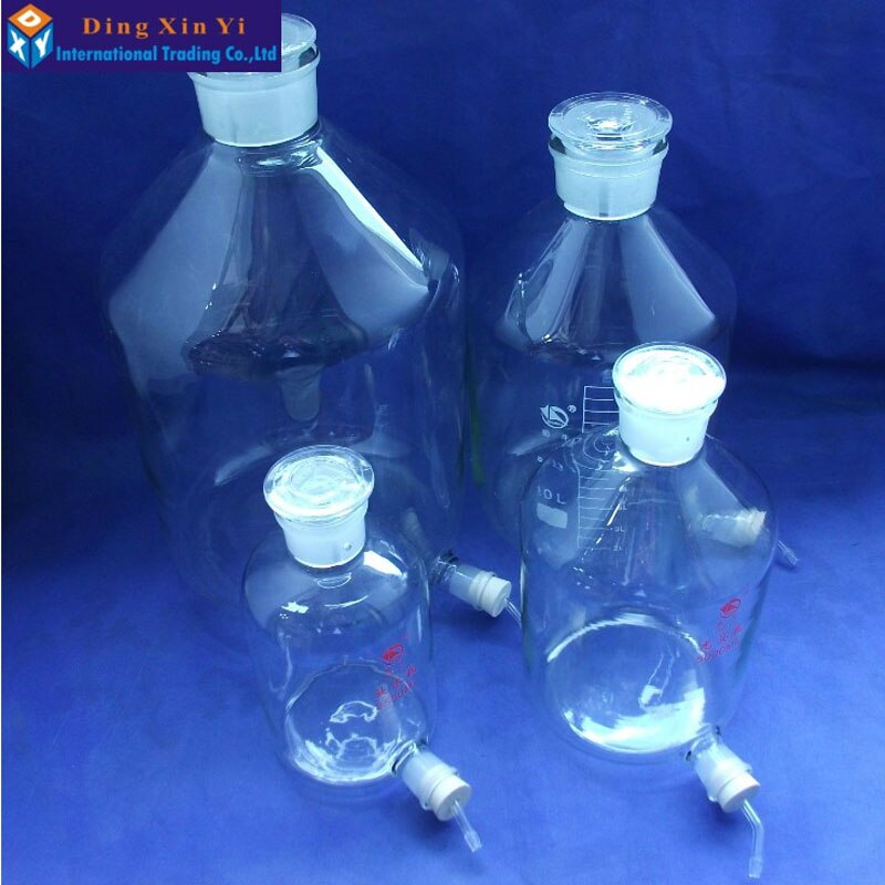 2500ml 1pc/lot Glass Stoppered Bottles aspirator bottle distilled water bottle