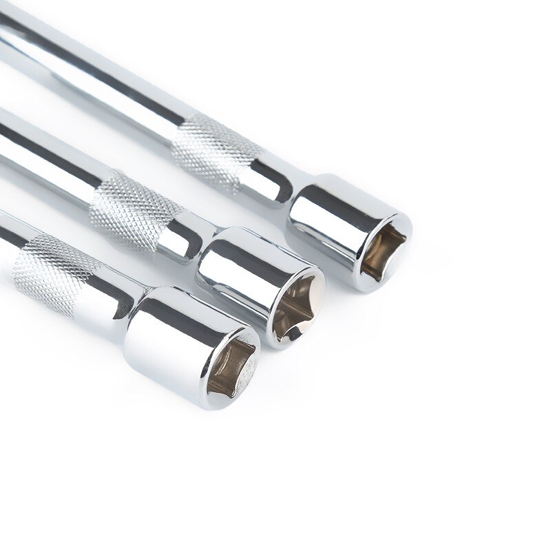 Socket ratchet wrench extension bar 1/4" 3/8" 1/2" crv 50/75/100/125/150/250mm long bar