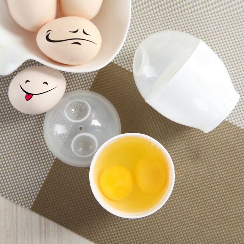 Mini Nette Gedämpfte Ei Tasse für Mikrowelle, Bequem und Nahrhaftes Frühstück Gekochtes Ei Tasse, 2 Stück