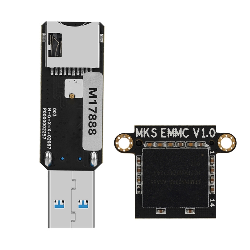 Makerbase MKS EMMC-ADAPTER V2 USB 3.0 Reader For MKS EMMC Module Micro SD TF Card MKS Pi MKS SKIPR: Blue