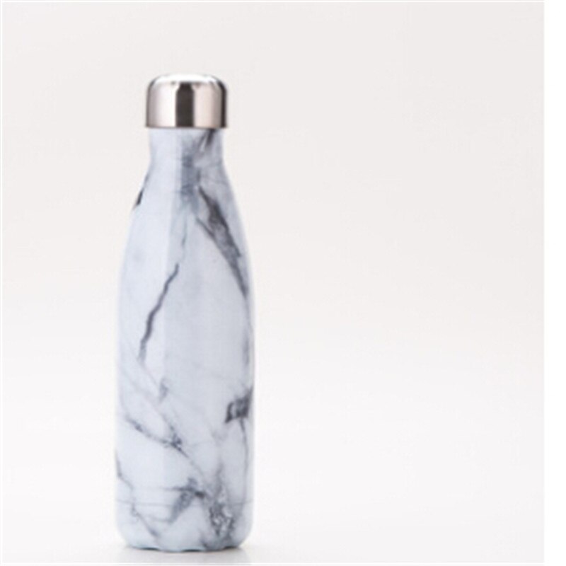 Solid P[ortable Thermos Cup Flask Vacuum Stainless Steel 500ml Coffee Tea Water Insulated: White