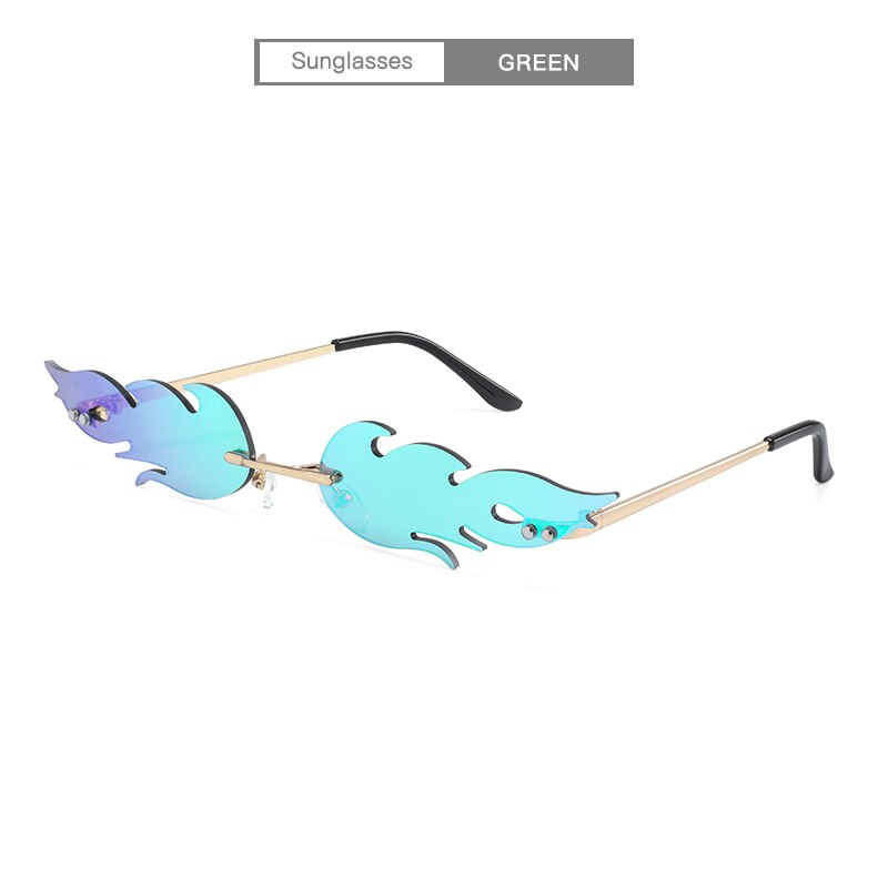 Ildform vandre solbriller kvinder smaill størrelse rammeløs katteøjne spejl solbriller til kvinder dame kvindeligt mærke: 12-kp1829-c3
