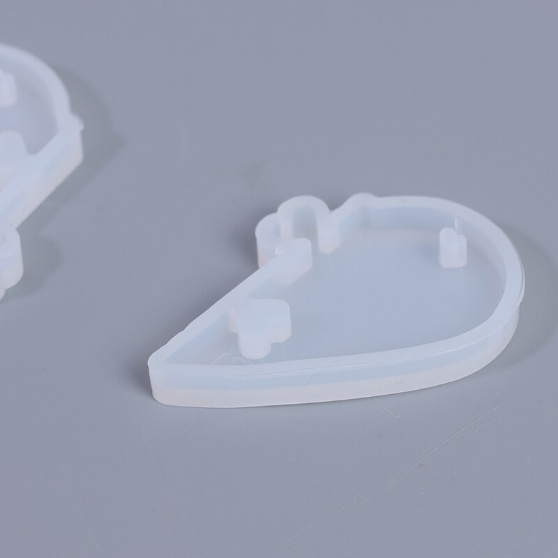 Molde de silicona líquida para hacer joyas, abalorios de resina UV, corazón de amor, moldes para colgantes, bricolaje, decoración, joyería, 1 Uds.