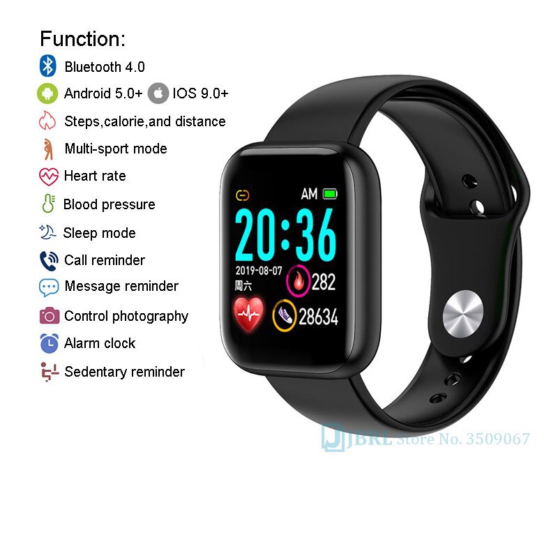 Newest Smart Band Women Men Smartwatch Bluetooth Ladies Fitness Bracelet Mens Waterproof Android IOS Phone Heart Rate Sports