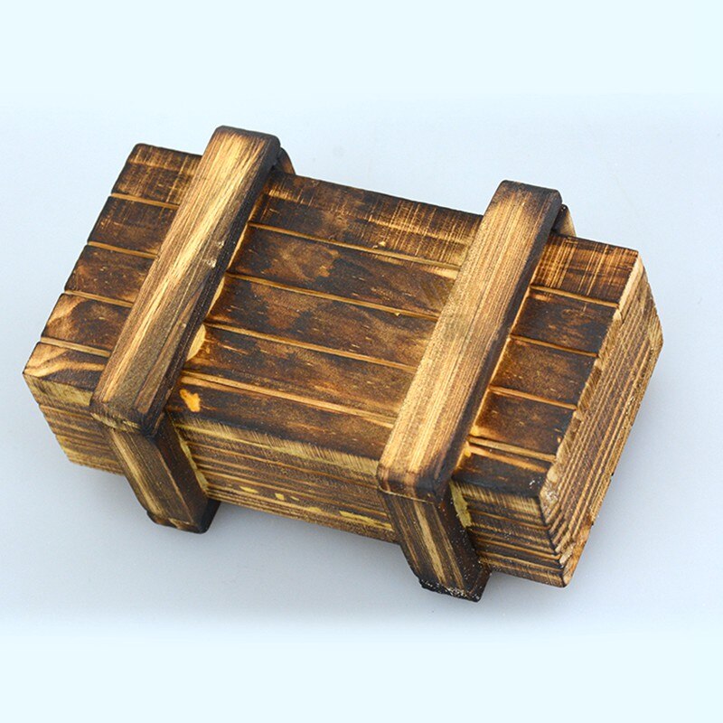 Rc biler dekoration miniature trækasse vintage boks 10.5*6.5*4.6cm gør-det-selv tilbehør til radiostyring hobby 1/10 skalamodel