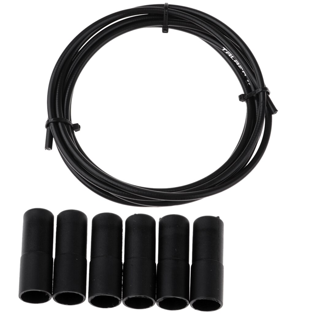 1 Roll 3 meters Brake Cable Housing Bike Brake Cable Housing Hose Cover Guard & End Cap Dust Cover with 6 Brake Cable Caps