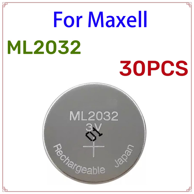 5-50 Pezzi Batteria ML2032 Ricaricabile, Compatibile con CR2032, DL2032, ECR2032