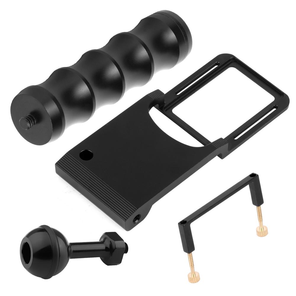 Cámara Gimbal Mount adaptador de interruptor placa con bola de cabeza para la Gopro Hero 7/6/5/4 sesiones deportes Cam para Osmo Zhiyun Feiyu: for usual cam kit 2