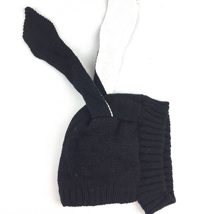 Søte kaninører baby lue lue vinter varme strikkede luer for barn spedbarn baby jente gutt kanin lue hatter fotografering rekvisitter: 6-24 måneder 08