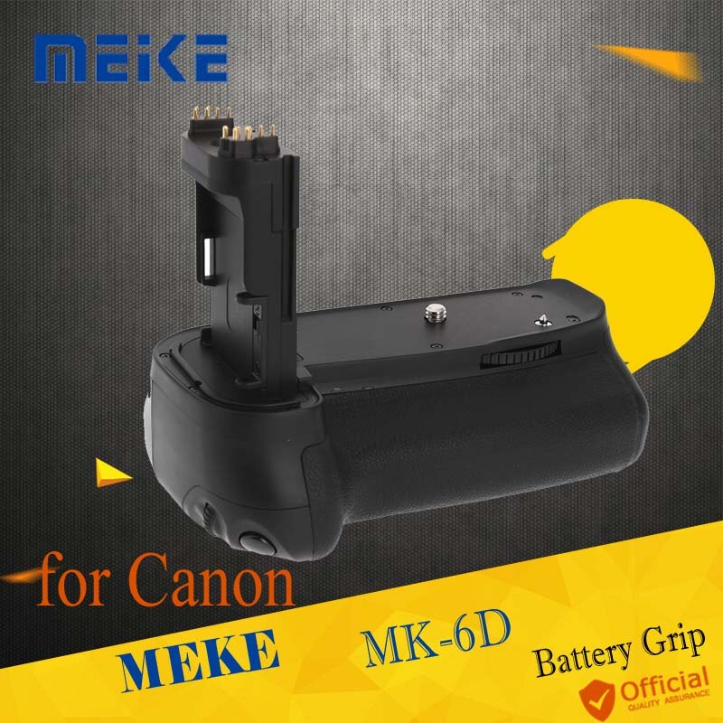 Meike MK-6D Verticale Reservebatterij Grip Houder voor Canon EOS 6D Camera DSLR Vervangen als BG-E13 Werkt met LP-E6 Accessoires
