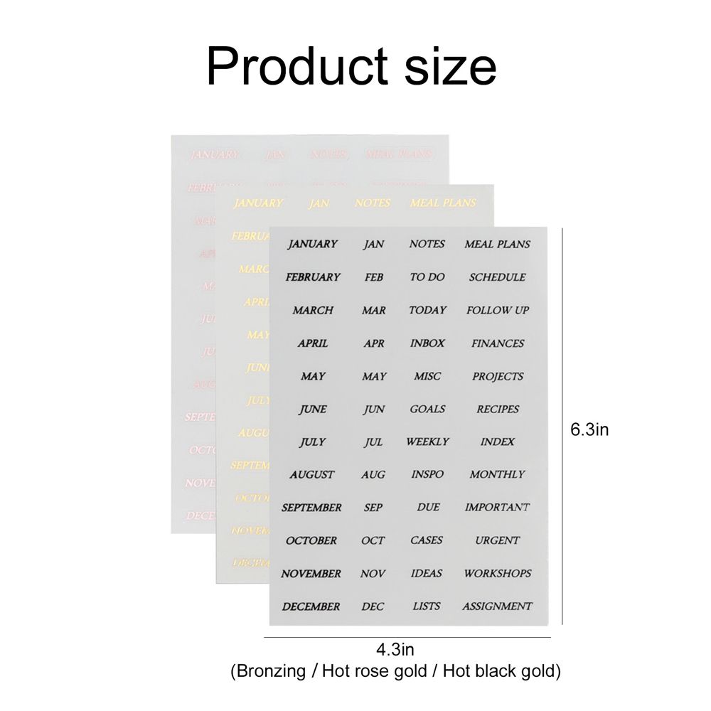 Notebook Sticker Separator Page Loose Leaf Page Dividers Binder Index Separator Binder Index Dividers Diary Book Sticker