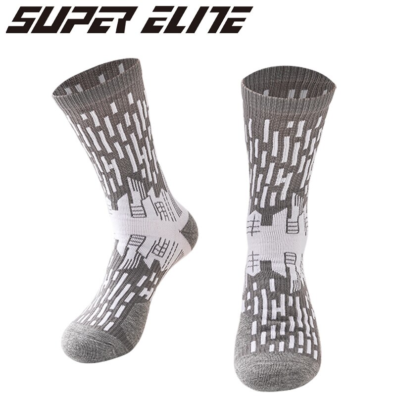 Elite cykelsokker herre tykkere strømpe svedabsorberende basketballsokker udendørs sport fodbold skateboard sokker