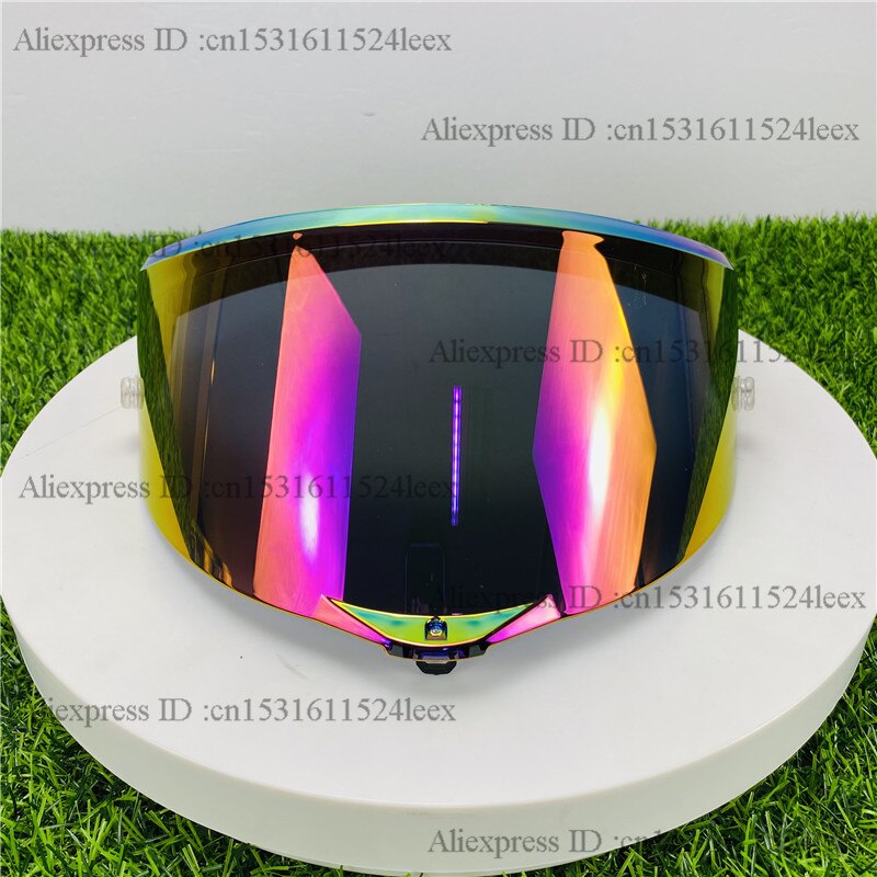 Single Hole Motorcycle Helmet Full Face Shield Sun Visor for Pista GPR GPRR: Rose Red