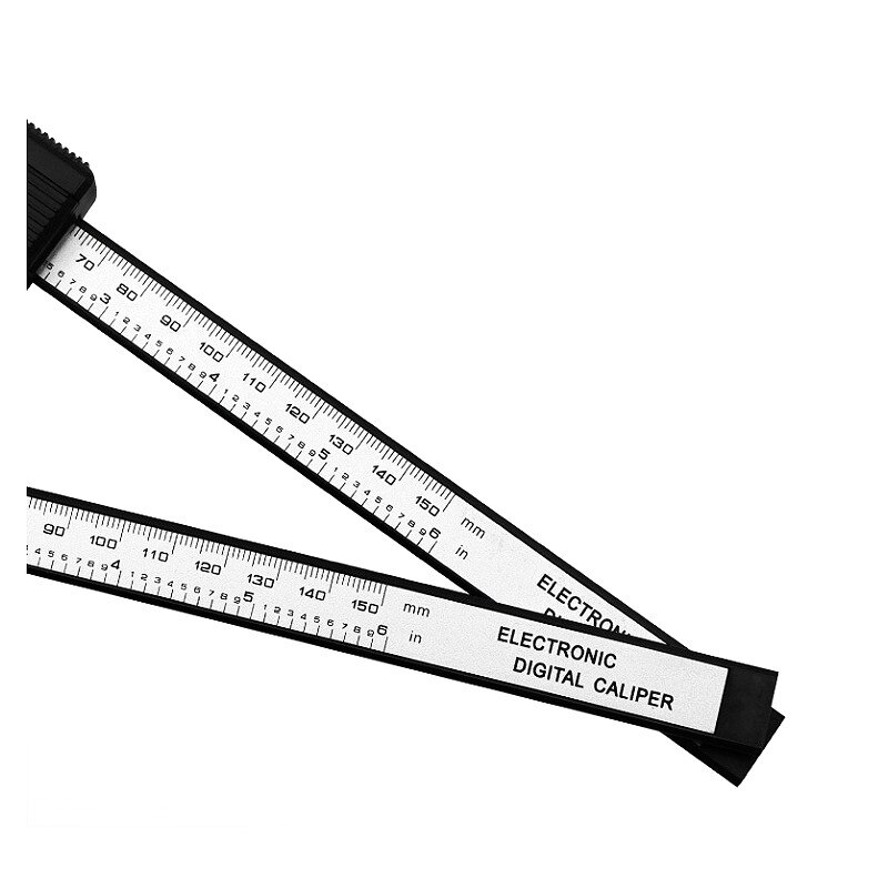 Calibrador de plástico de alta resistencia, herramientas de medición de diámetro, Calibre Vernier Digital electrónico, 0-150mm