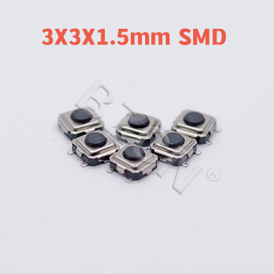 Micro-interrupteur à bouton-poussoir tactile, SMD 2, 4 broches, 3x4mm, 3x6mm, 4x4mm, 3x4x2.5, 3x6x4.3, 3x6x2.5, 10 pièces * 6*3.5 4*4*0.8 4*4*3.0 MM: Rouge