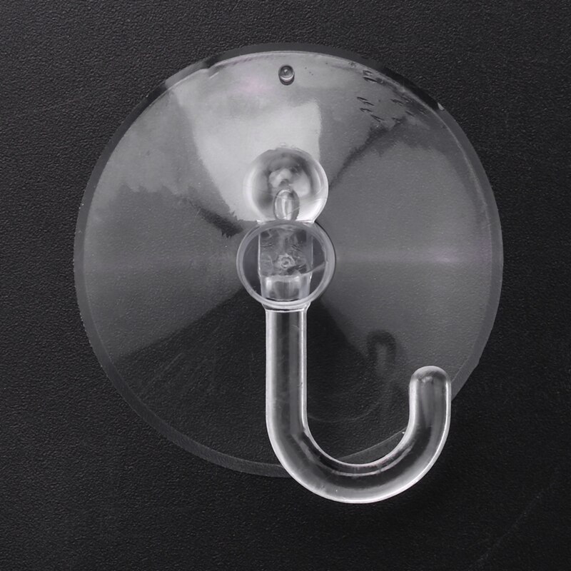 20 X Suction Cups Clear Plastic Cups with Metal Hooks Window Decoration Cabinet Sucker Perfect for Hanging Christmas Decorations