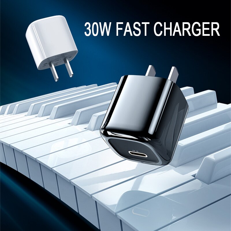 Szybka ładowarka 30w z kablem QC3.0 ładowarka USB C szybkie ładowanie PD typ C szybkie ładowanie dla iphone 12 macbook ipad notebook