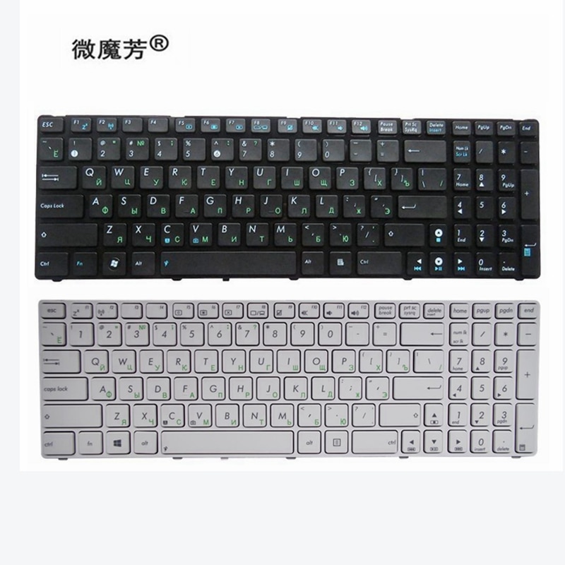 Teclado de ordenador portátil ruso para Asus K52 K52F K52DE K52D K52JB K52JC K52JE K52J K52N A72 A72D A72F A72J N50 N50V RU