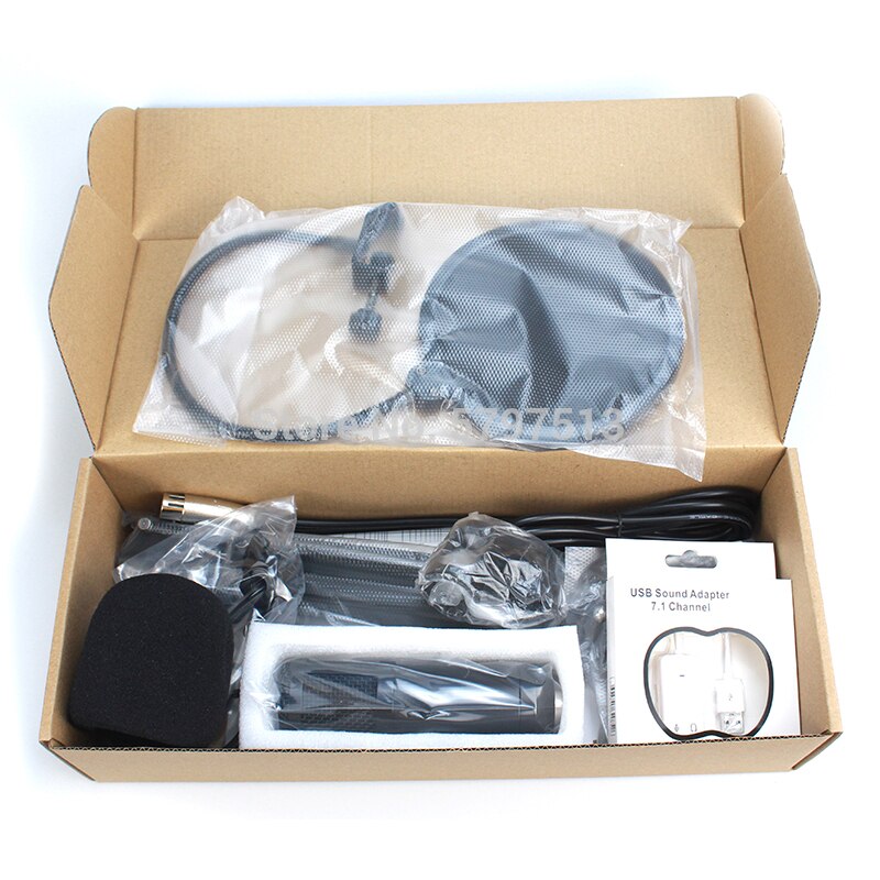 bm 800 studio recording condenser podcast kaorake microphone mic kit set bm800 usb radio desktop for pc computer