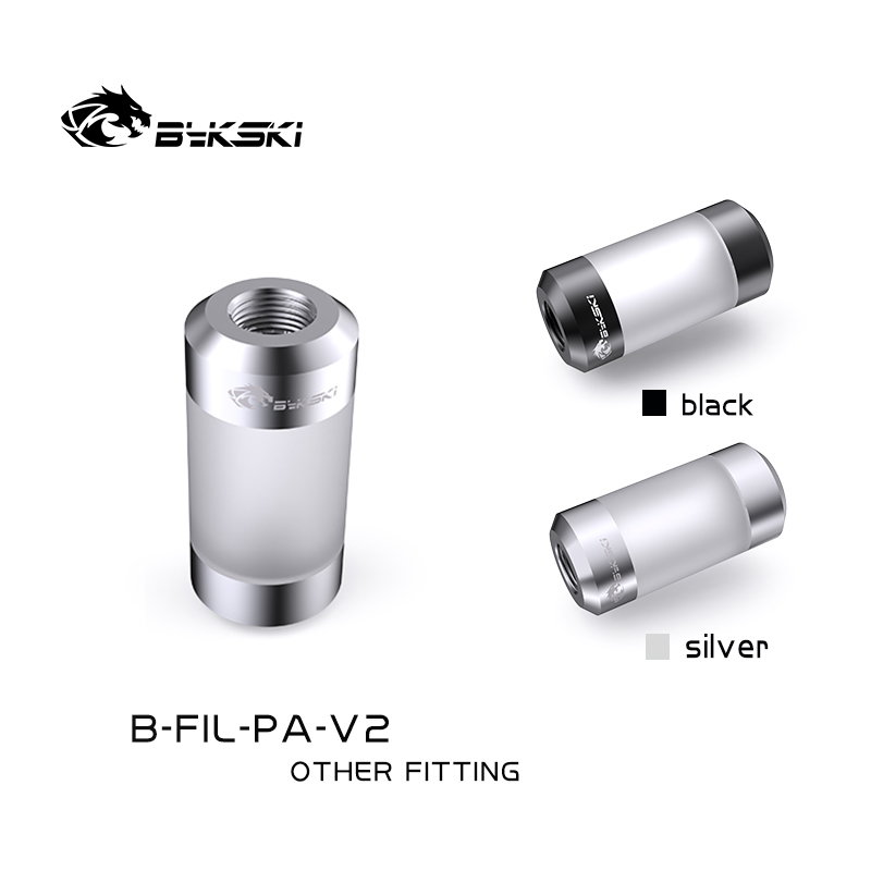 Bykski B-FIL-PA-V2,DIY Acrylic G1/4 Male To Male Water Filter Fitting Connector,PC Cooling Accessories