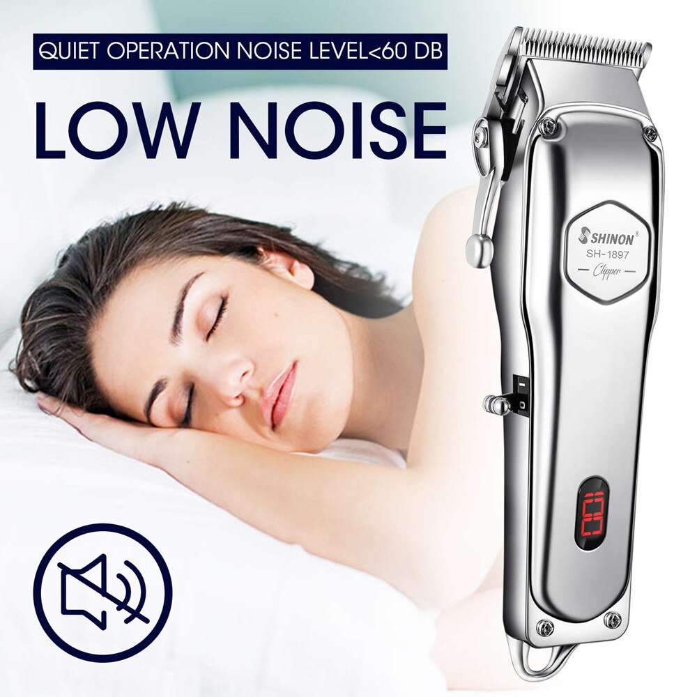 Barber Shop Hair Clipper All Metal Electric Hair Trimmer Men Beard Trimmer Haircut Machine Powerful Hair Cutting